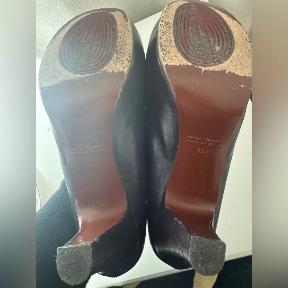 Chie Mihara Plum Leather Heels - Picture 4 of 9